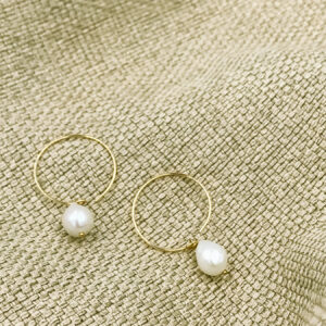 goldfilled hoop midi parel